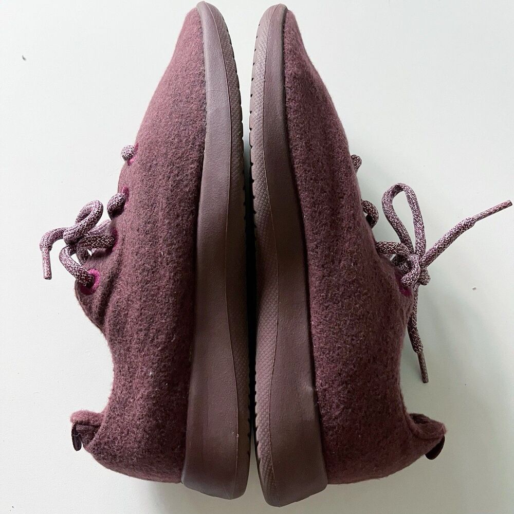 Allbirds Shoes Womens 9 Maroon Wool Runner Soft Merino Wool Sneaker Comfort Casu - Picture 7 of 12